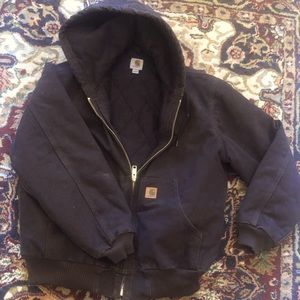 Carhartt Men's Quilted Flannel Lined Active Jacket Waterproof Cotton duck hooded